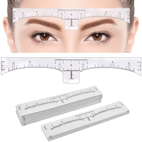 Stick-On Brow Ruler, 50pcs